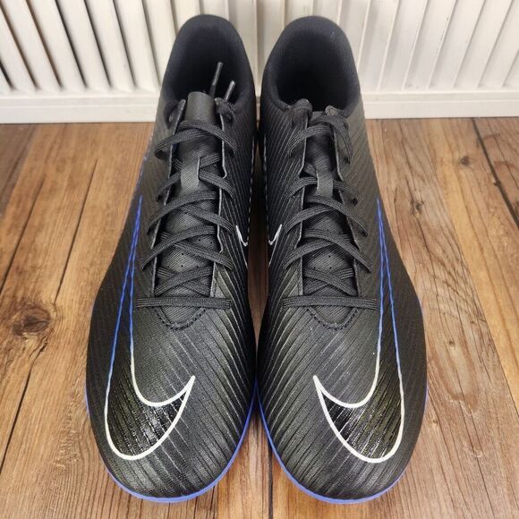 Nike Mercurial Vapor 15 Club FG/MG Men Sz 13 Black Blue Soccer Cleats DJ5963-040 - Picture 8 of 9